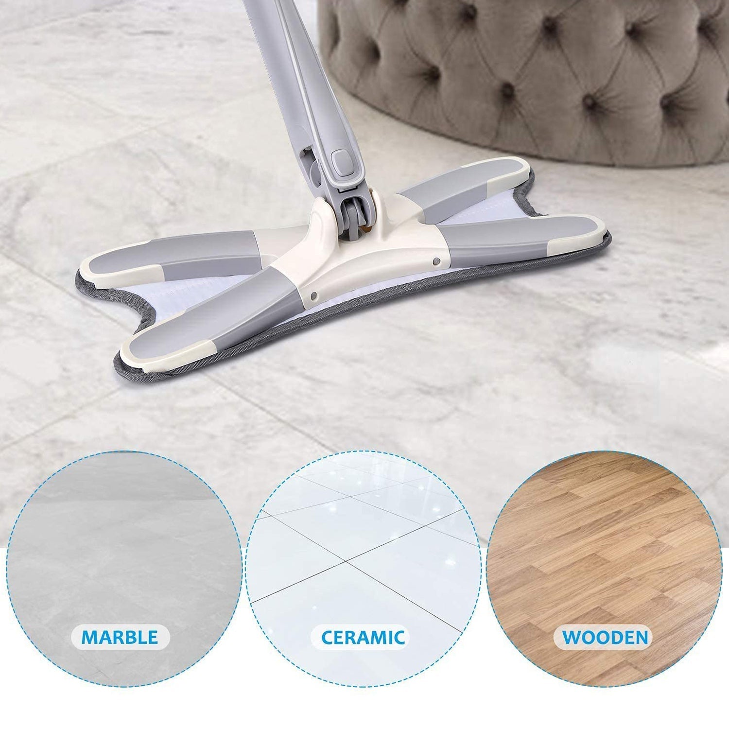 7818 Adjustable Long Handle 360 Degree Flat Hand Mop, X Type, Automatic Water Rotation for Wood, Ceramic Tile, Easy Squeeze Mop for Floor, Window, Wall, Kitchen, Sofa, Corners, Ceiling 7818 Adjustable Long Handle 360 Degree Flat Hand Mop, X Type, Automatic Water Rotation for Wood, Ceramic Tile, Easy Squeeze Mop for Floor, Window, Wall, Kitchen, Sofa, Corners, Ceiling